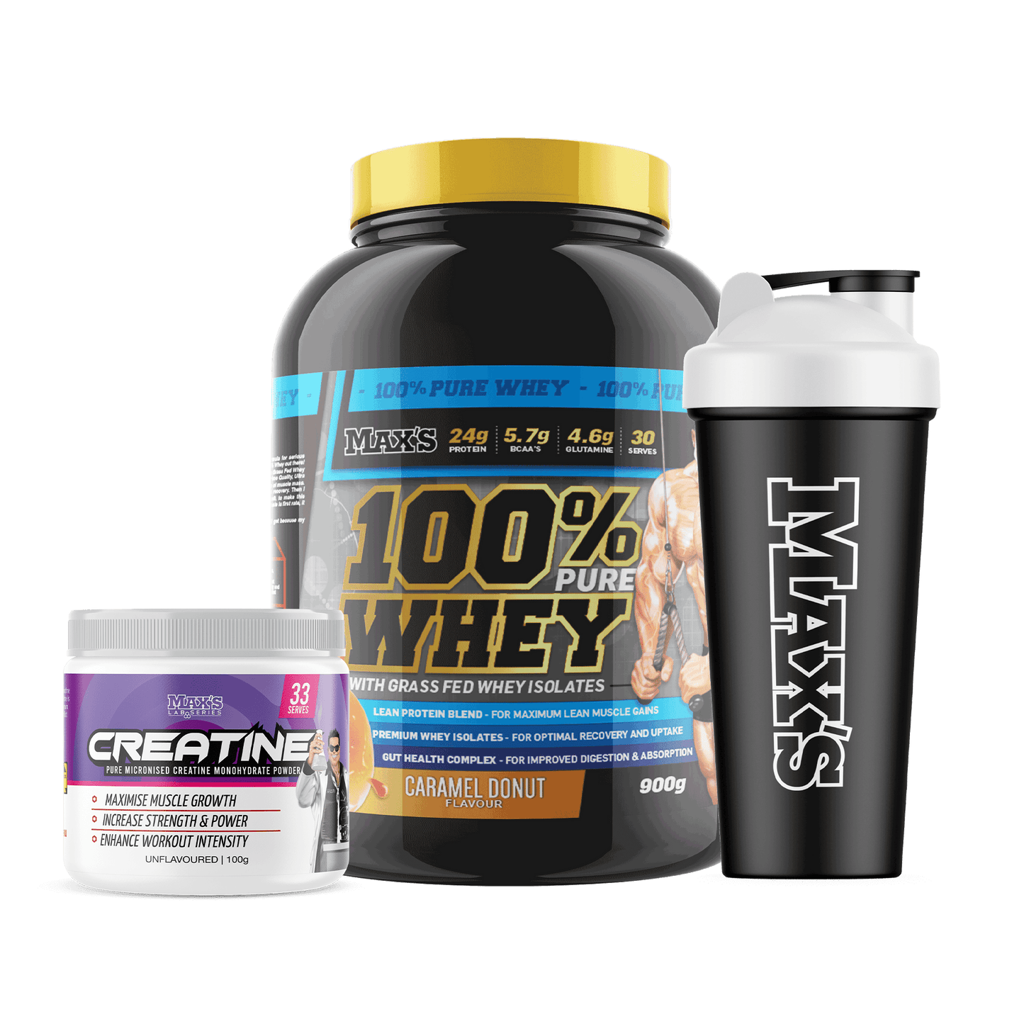 MAX'S 100% Whey Value Bundle 900g