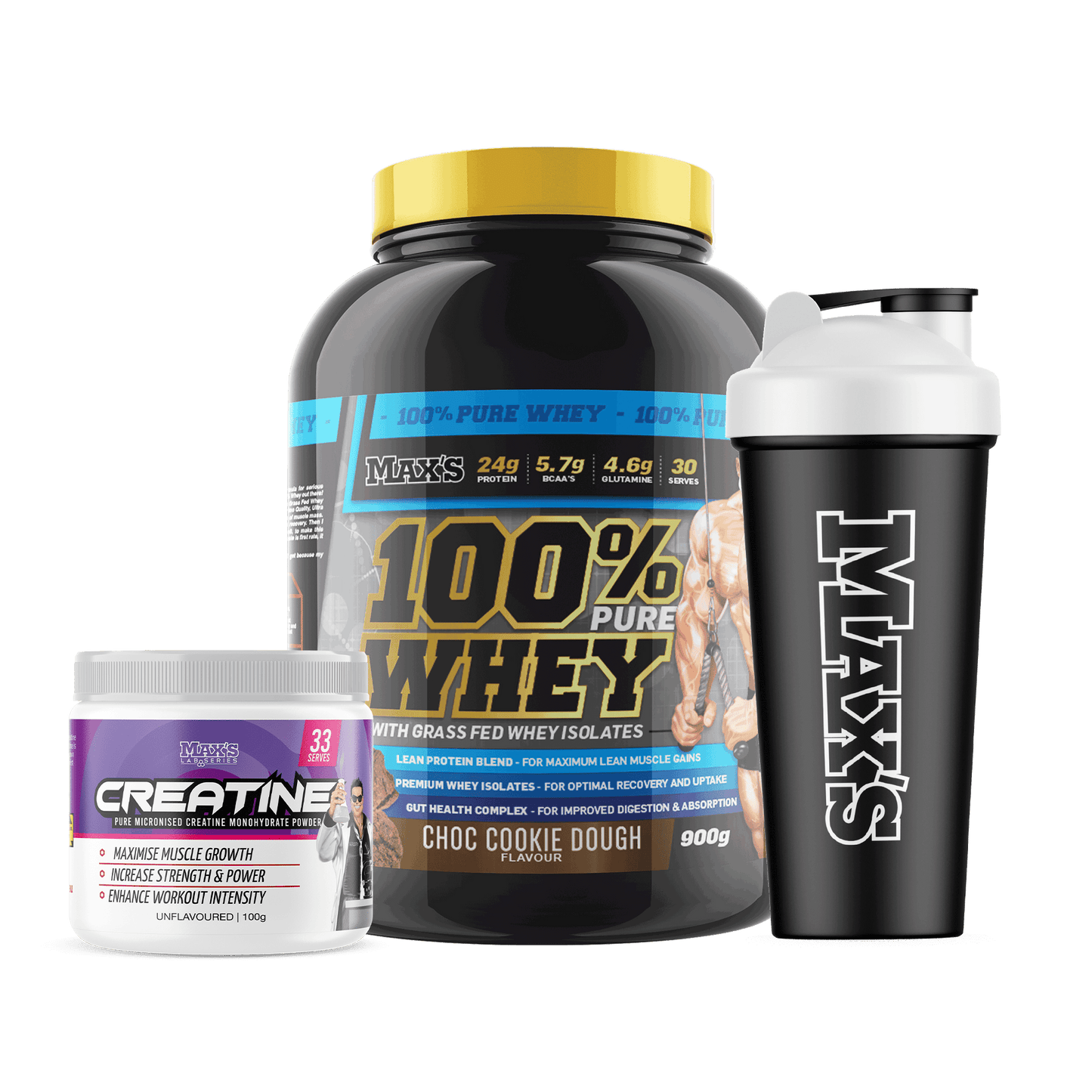 MAX'S 100% Whey Value Bundle 900g