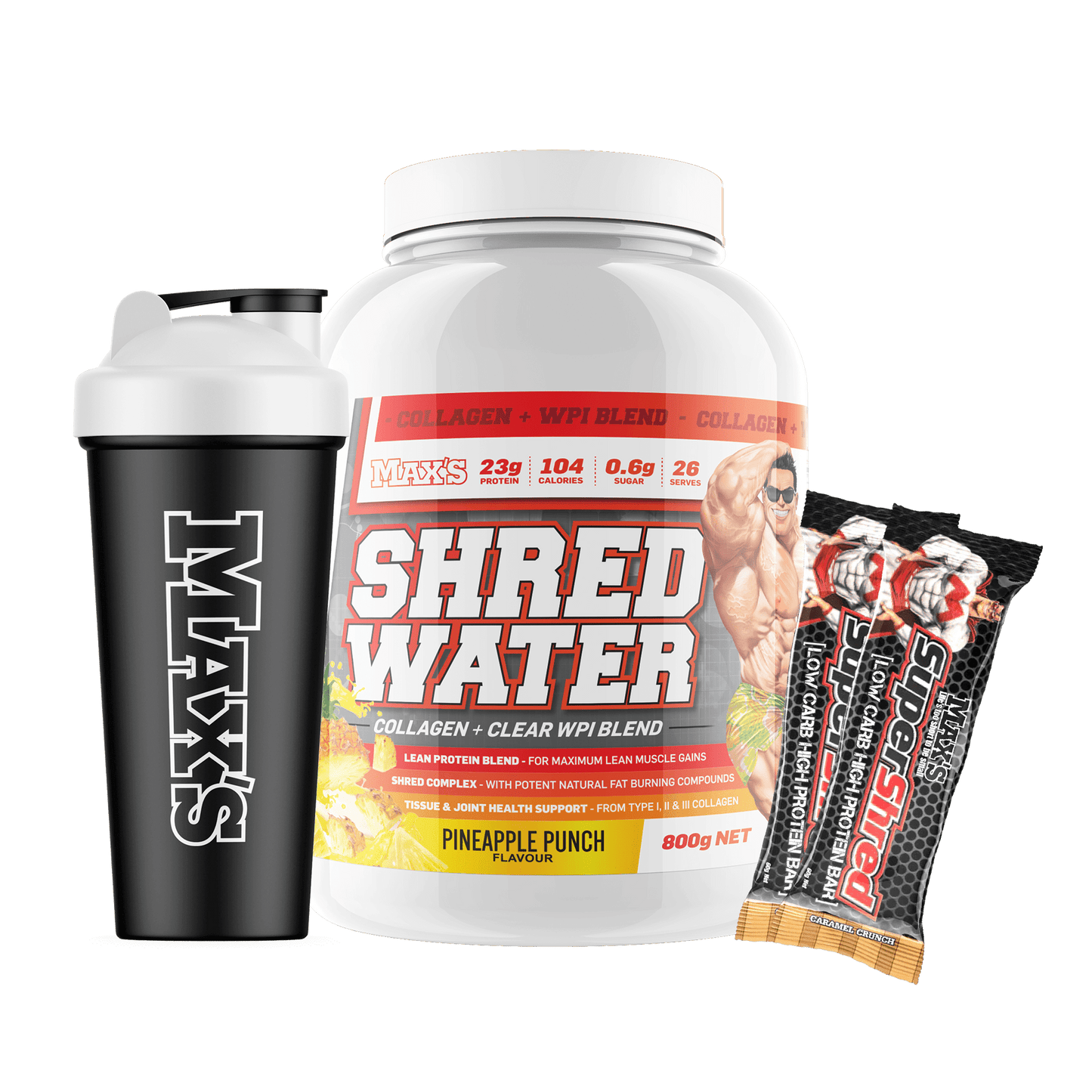 MAX'S Shred Water Value Bundle