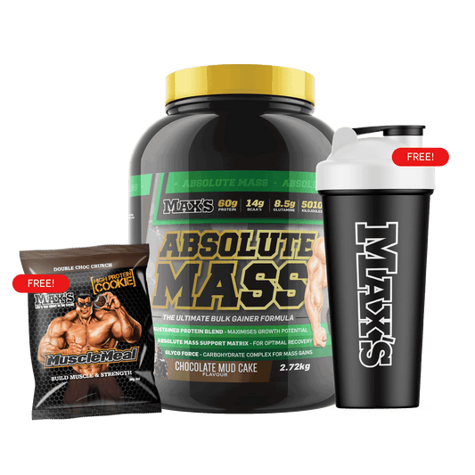 CWMP - MAX'S Absolute MASS Bundle 2.72kg - CHOC FUDGE SUNDAE