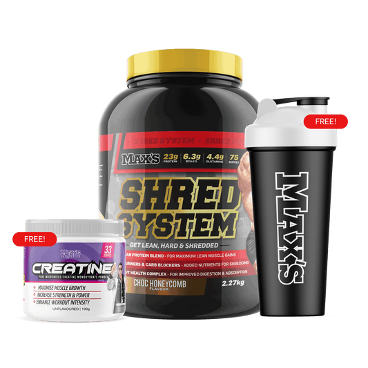 CWMP - MAX'S Shred System Bundle 2.27kg - CHOC HONEYCOMB