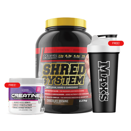 CWMP - MAX'S Shred System Bundle 2.27kg - CHOCOLATE BROWNIE