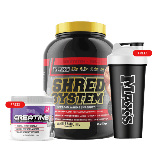 CWMP - MAX'S Shred System Bundle 2.27kg - VANILLA SMOOTHIE