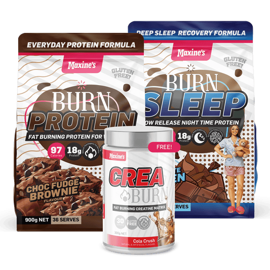 CWMP - Maxine's Burn Lean & Tone Bundle 900g - CHOC FUDGE BROWNIE