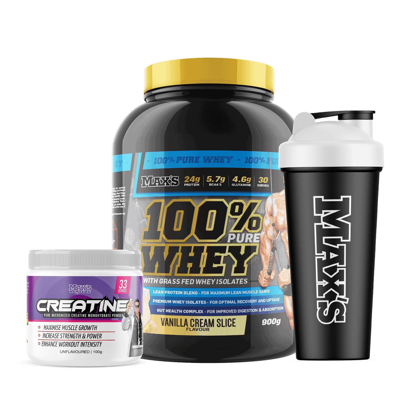 MAX'S 100% Whey Value Bundle 900g