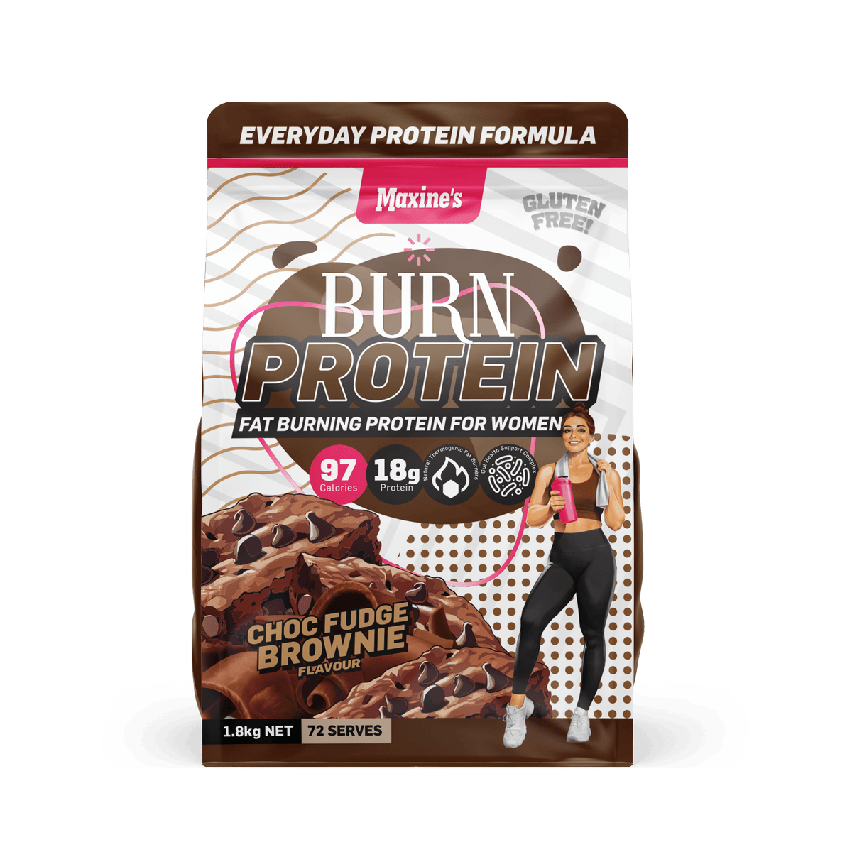 CWMP - Maxine's Burn 1.8kg Choc Fudge Brownie