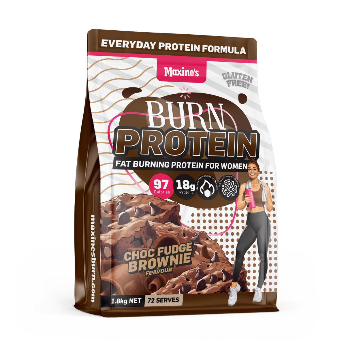 CWMP - Maxine's Burn 1.8kg Choc Fudge Brownie