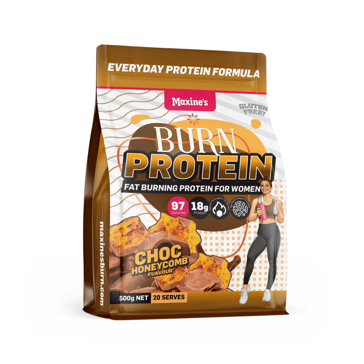 CWMP - Maxine's Burn 500g Chocolate Honeycomb