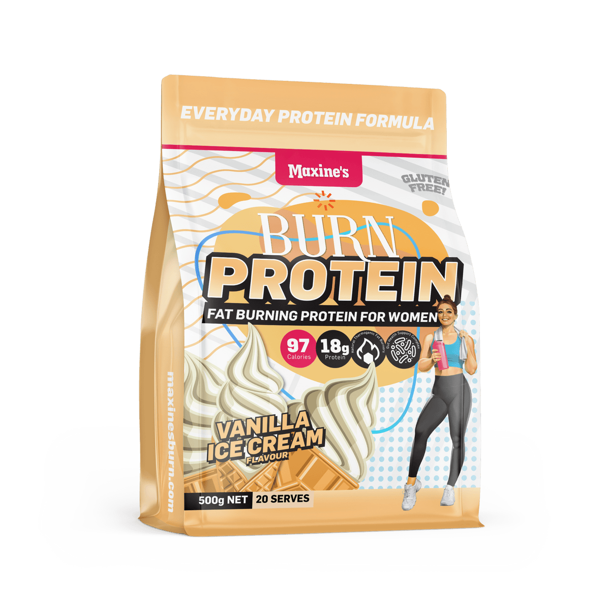 CWMP - Maxine's Burn 500g Vanilla Ice Cream