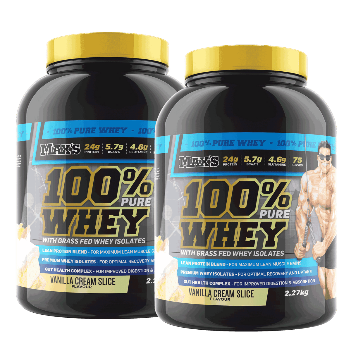 Twin Pack: 100% Whey Protein