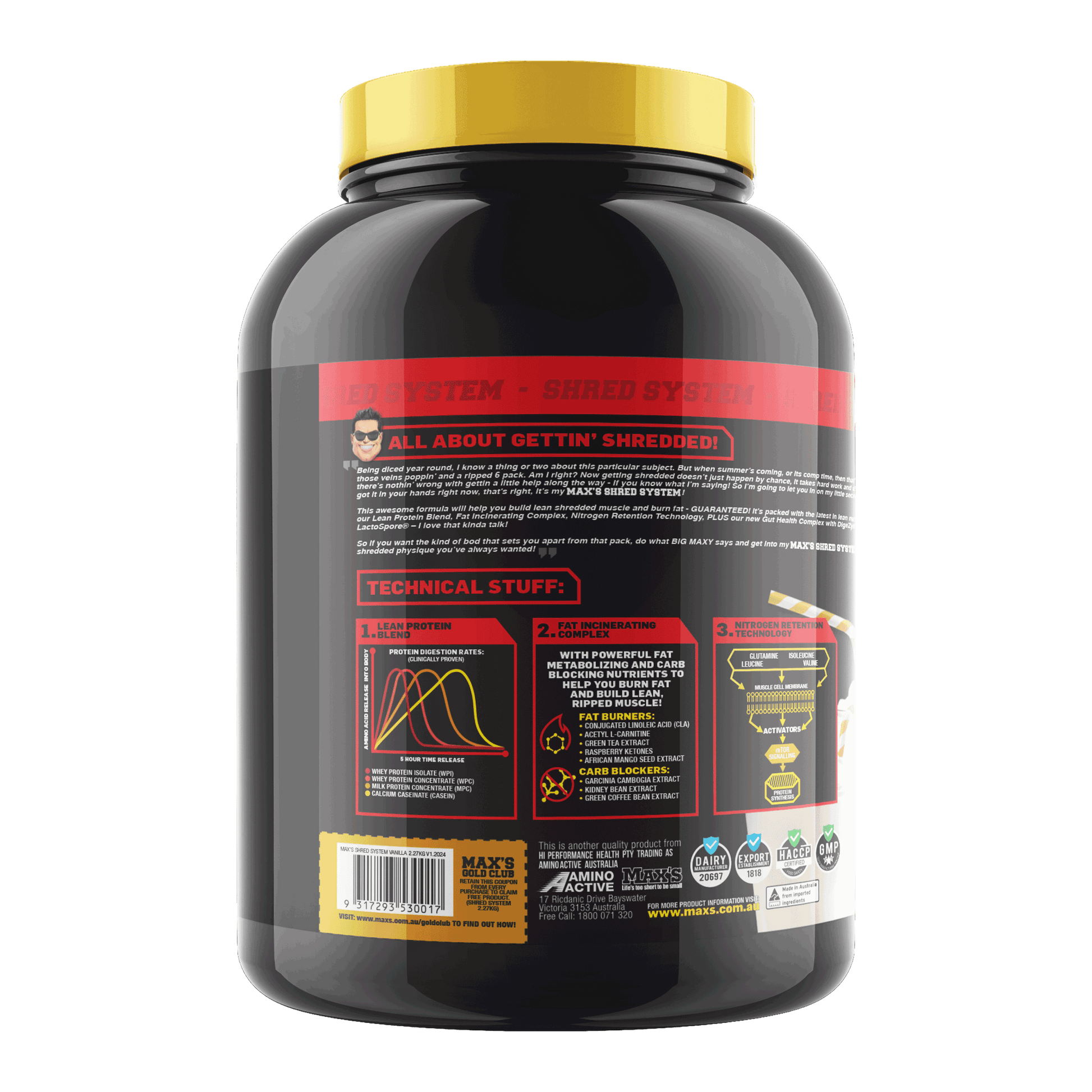 MAX'S Shred System Get Lean and Muscular! MAX'S Protein