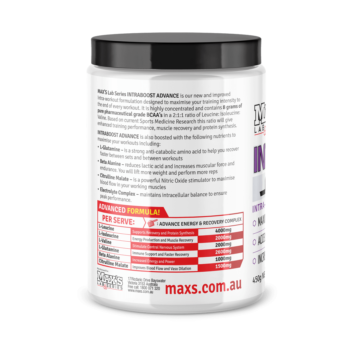 MAX'S Intraboost Advance - Maximise Energy | MAX'S Protein Official ...