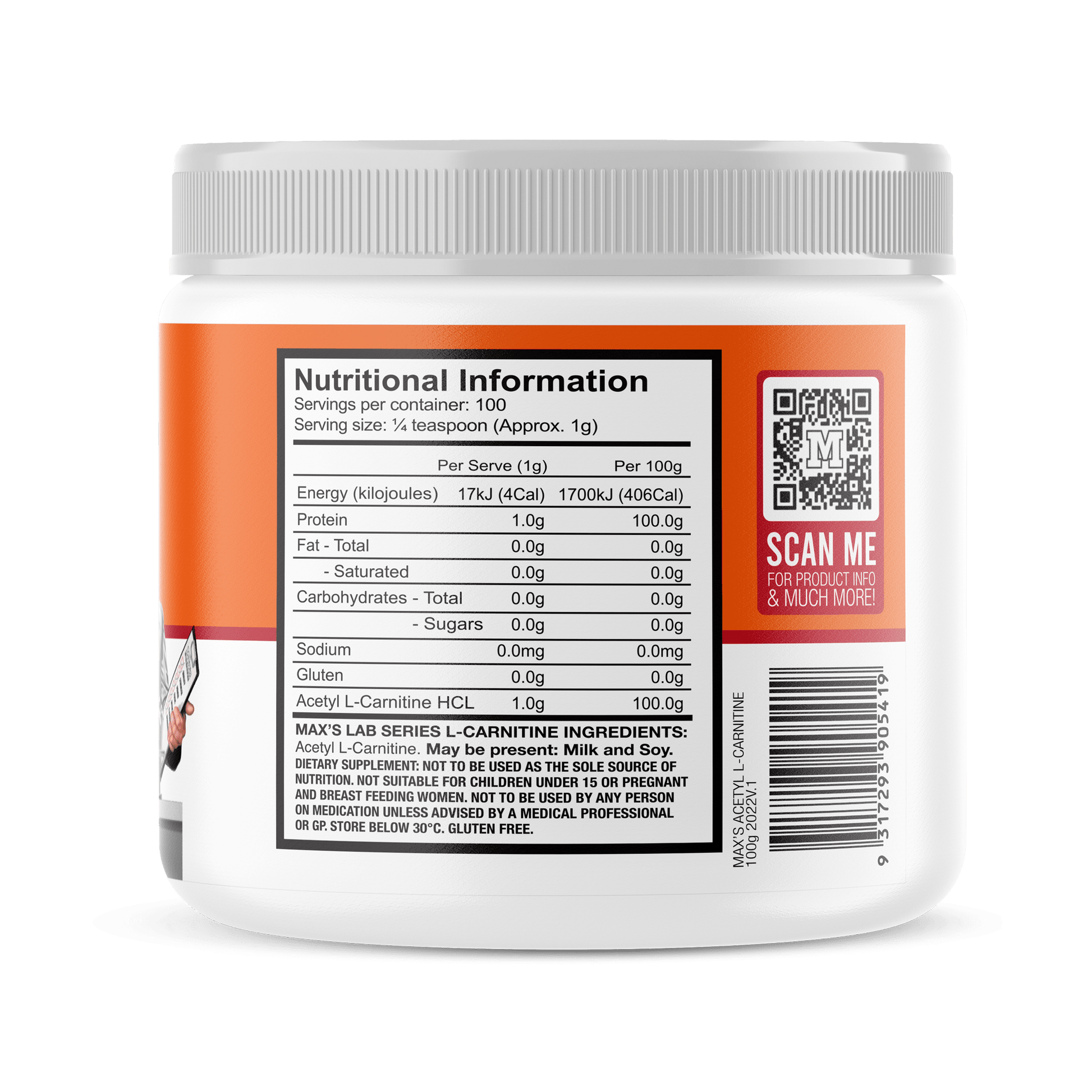 MAX'S Acetyl L-Carnitine | MAX'S Protein Official Max's Protein MAX'S Acetyl L-Carnitine | MAX'S Protein Official Max's Protein