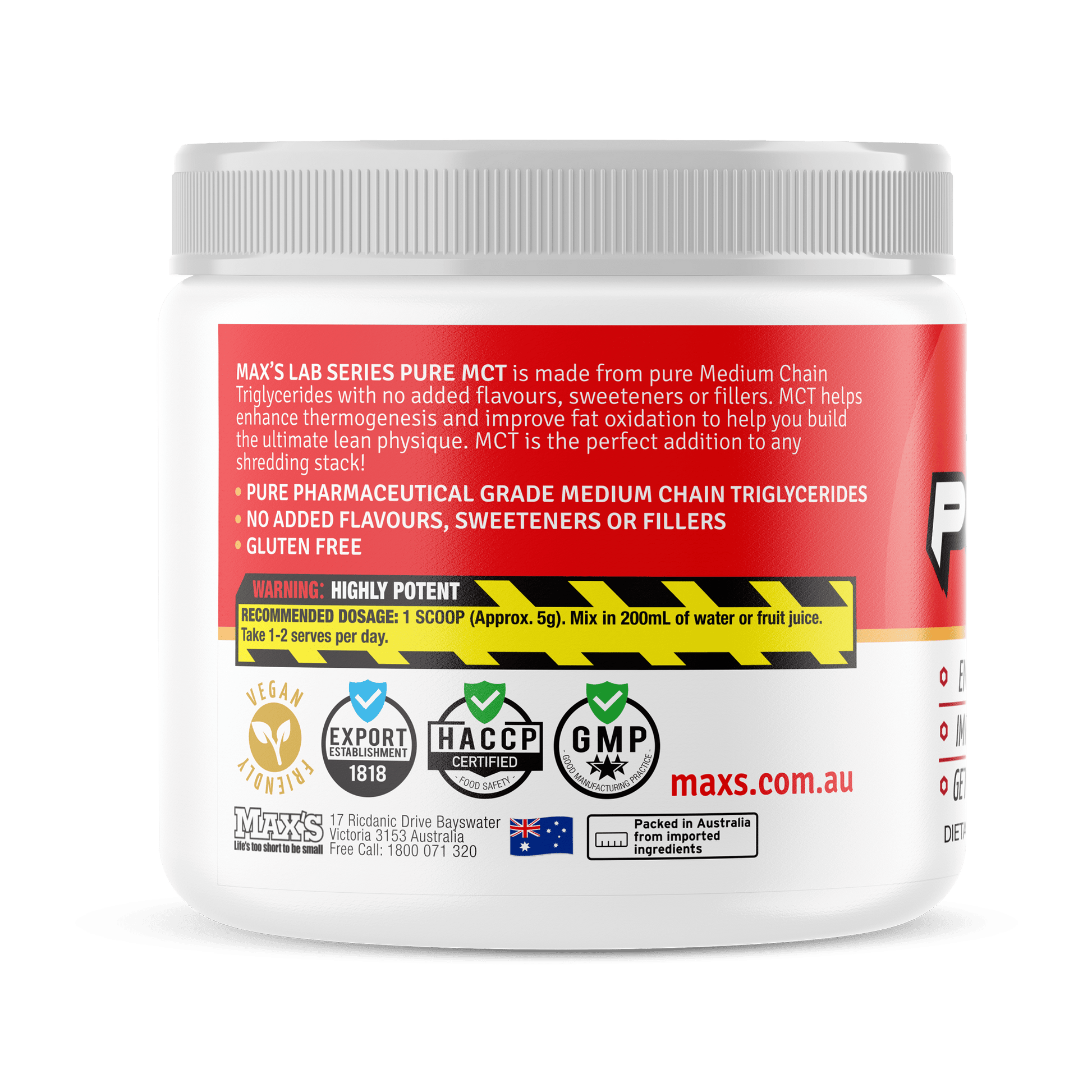 MAX'S Pure MCT - Fat Burning | MAX'S Protein Official™ – Max's Protein