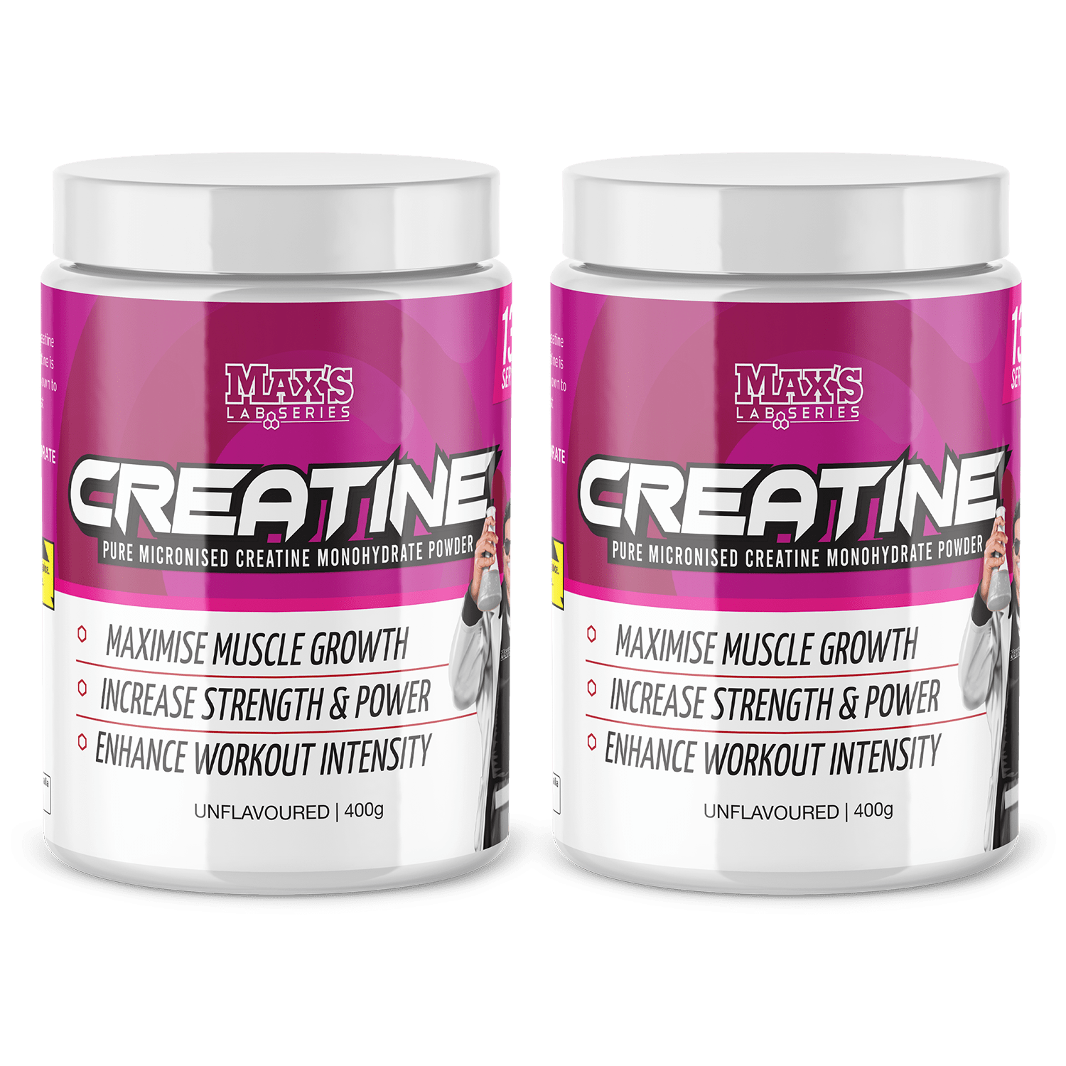 Twin Pack: Creatine Monohydrate 400g